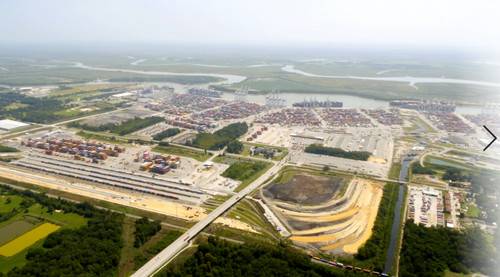 The Port of Savannah, Georgia, US: major expansion plans announced by the Georgia Ports Authority. (Photo: GPA)

