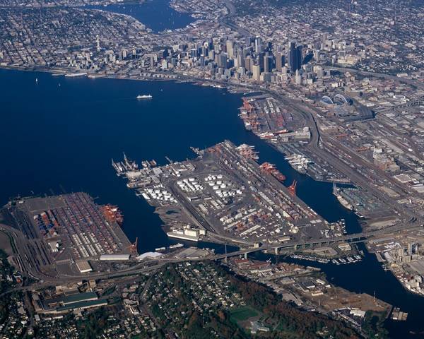 Seattle Harbor: Photo credit Port of Seattle
