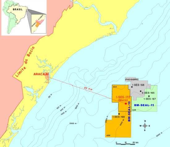 Map Sergipe-Alagoas Basin : Image courtesy of Petrobas
