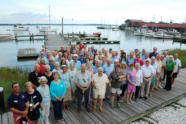 Several volunteers of the Chesapeake Bay Maritime Museum gathered at a reception honoring their service and dedication. Last year, more than 275 volunteers collectively contributed 28,235 hours of service to the nonprofit, helping with all aspects of CBMM’s operations. (Photo: CBMM)