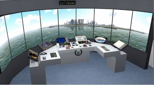Mock up of the simulator complex. (Photo: Foss Maritime)