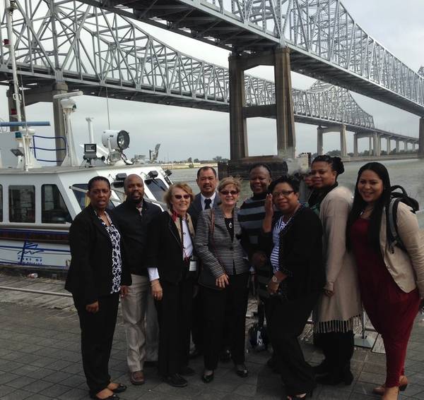 South African dignitaries receive a briefing and tour of the Port of New Orleans in October 2015, part of the “Maritime Education and Management” program. (Photo:  Port of New Orleans)