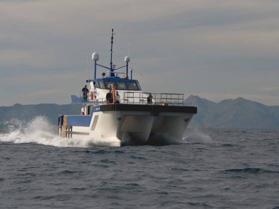 Wind Farm Support Vessel: Photo courtesy of Tidal Transit