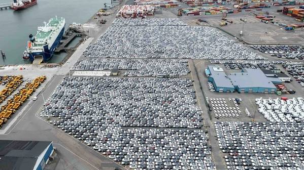The car terminal at the Port of Gothenburg, as of today called "GIART". Photo: The Port of Gothenburg.
