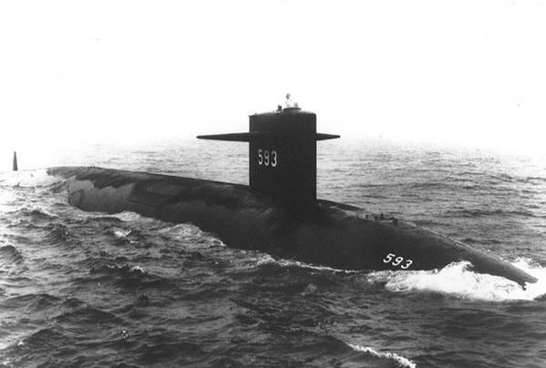 USS Thresher: Photo credit USN