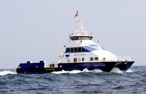 Topaz’s newly built 98.4-ft crew boat, Topaz Fujairah (Photo courtesy Topaz Energy and Marine)