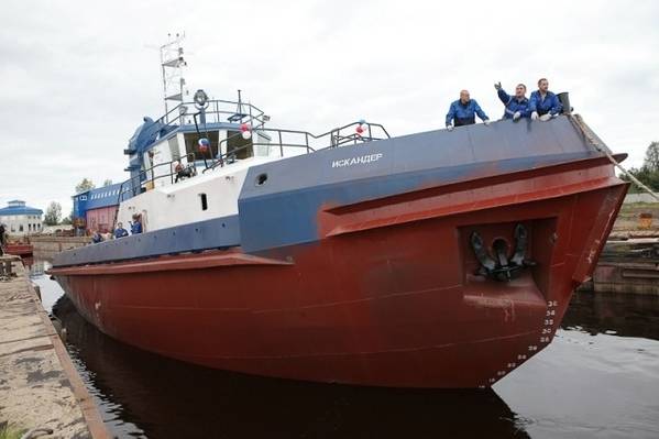Tugboat 'Iskander'. Photo credit Laysky Shipyard