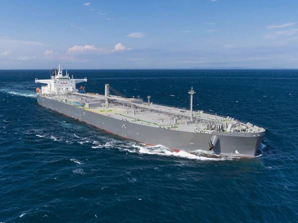 A unique fiber optic measurement technology specified for hull stress and fatigue early warning system, and long-term design verification, was specified for a pair of Aframax tankers being built in Japan at Sumitomo. Photo courtesy SHI-ME