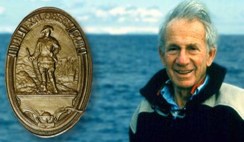 Walter Munk & Explorer's Medal: Photo courtesy of UCSanDiego