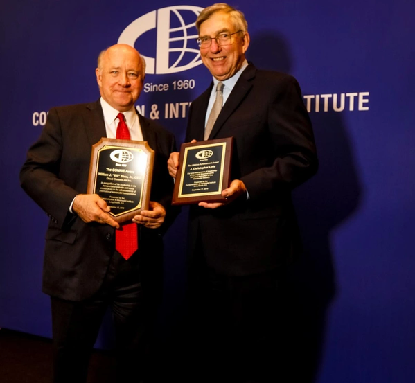 From left: William J. "Bill" Shea, CEO of Direct ChassisLink, Inc and J. Christopher Lytle, 
recently retired Executive Director of the Port of Oakland, CA
 (Photo: CII)