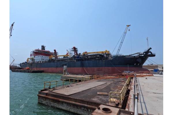 The new 15,000 cu. yd. capacity Frederick Paup will deliver later in 2025. Image courtesy Manson Contruction