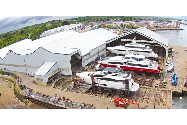Aerial shot of Solent Refit at Hythe (Photo: YachtProjects)