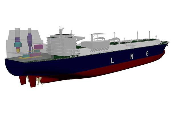 artist rendering of the GE/DSIC LNG carrier