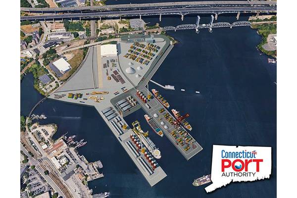 Artist rendering reflecting a potential maximum buildout configuration of the State Pier facility (Image: CPA)