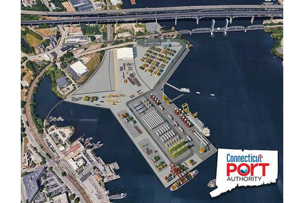 Artist rendering reflecting a potential maximum buildout configuration of the State Pier facility (Image: CPA)