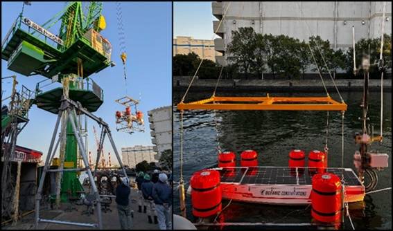 USV being assembled at Keihin Dock Co., Ltd. © NYK Line