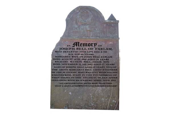Bell's gravestone