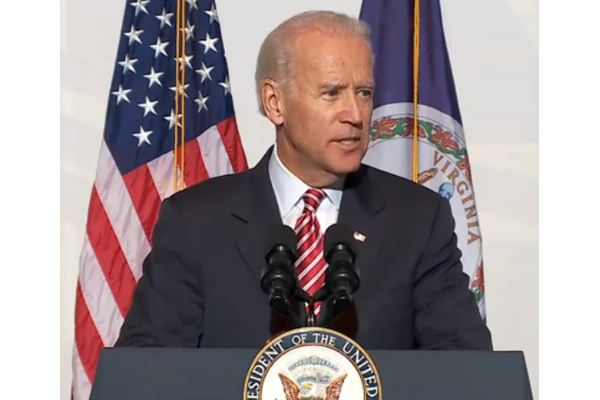 VP Biden speaks at the Port of Virginia (DOT photo)