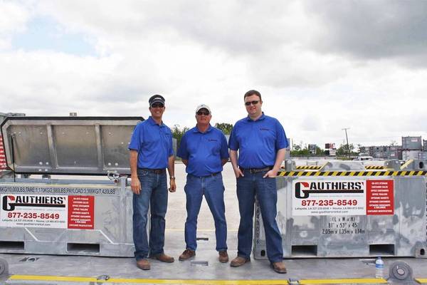 (L-R) Bobby Gauthier, Robert Gauthier, Garett Gauthier
