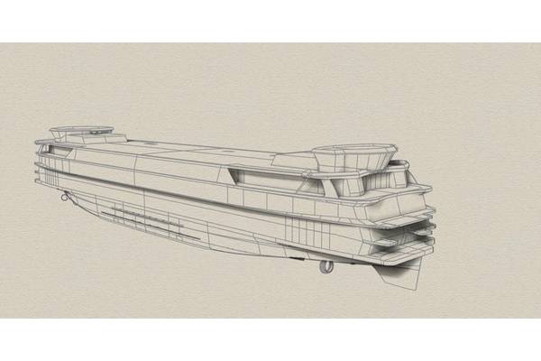 Drawings of the innovative TESO Ferry Texelstroom. Image Courtesy C-Job
