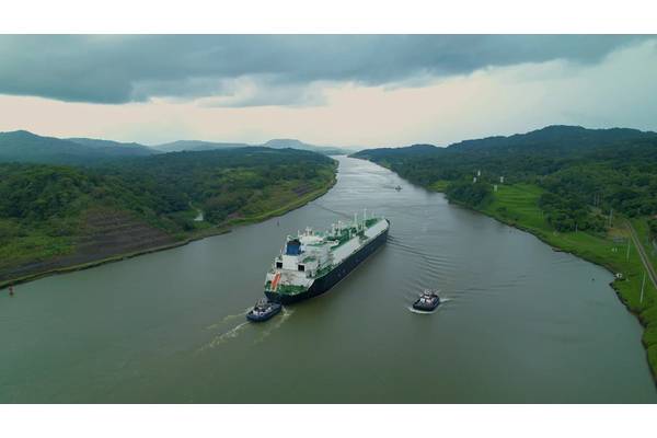 Escorted cargo ship travels between two oceans through Panama Canal waterway
Copyright helivideo/AdobeStock