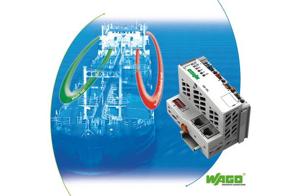 The new WAGO ETHERNET MR Controller supports redundant networks via two independent network ports.