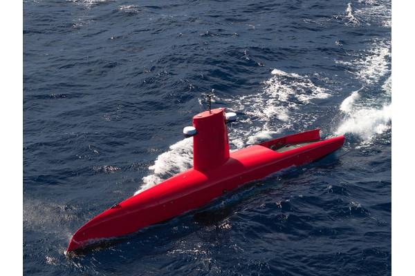 Exail Technologies’ DriX O 16 USV has an operational endurance of up to 30 days and a range of approximately 3,500 nautical miles. Image courtesy Exail