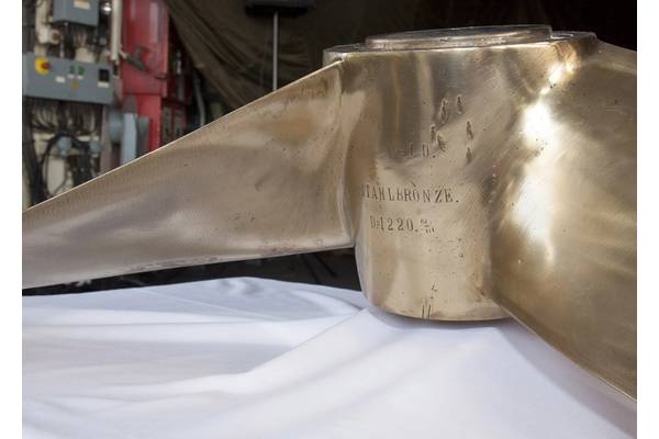 The German submarine propeller was returned to its rightful owner after more than a century (Photo: MCA)