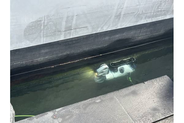 Late last year, the U.S. Army put Greensea IQ’s Everclean to the test. What did it find? A hull cleaning operation that would have taken a week with diver’s in the water was reduced to six hours.
Image courtesy U.S. Army Colonel Rachael Hoagland