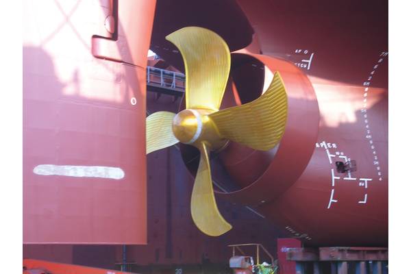 6.8 meter diameter propeller and matching Becker Mewis Duct