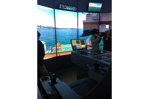 Full mission TRANSAS DP Offshore simulator, Kherson State Maritime Academy (Photo: ITF)