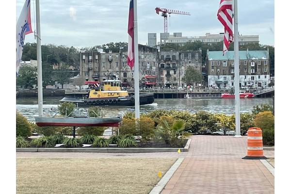 The picturesque Savannah, GA waterfront. That's the view from across the river at Maritrends this year. In other words: the prefect venue.