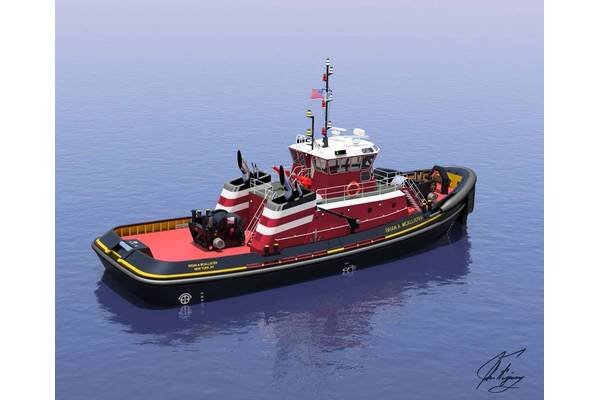 A rendering of the Brian A. McAllister from Jensen Maritime