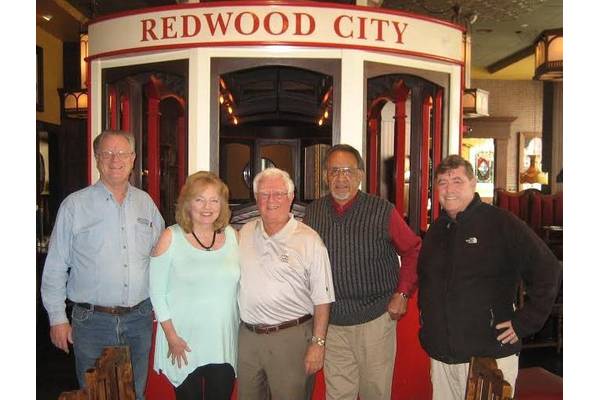 From left to right: Commissioner Ralph Garcia, Rita Artist, Commissioner Dick Dodge, Santiago Talamantes, Commission Chair Dick Claire (Photo: Port of Redwood City)