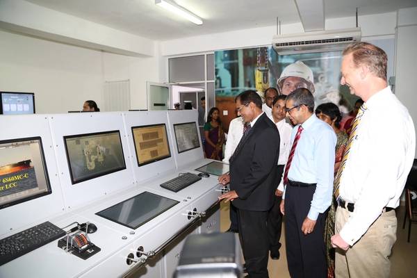 Left to right: L P Jayampathy, secretary to the Ministry of Ports and Shipping; Mercmarine chief operating officer Capt. Rohan Codipilly and Mercmarine CEO Thomas Kriwart (Photo: Mercmarine)