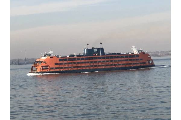The Staten Island Ferry is an iconic part of New York City’s history and future, carrying more than 25.2 million passengers on a 5-mile, 25-minute trip per year, for free, courtesy of about 40,404 trips made annually. Photo: Greg Trauthwein