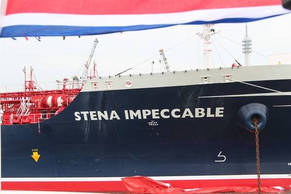 Stena Impeccable in the Port of Rotterdam (Photographer: Silverbullet)
