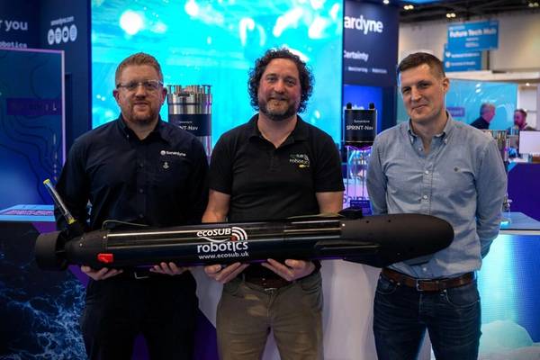 Sweden’s Njord Survey has chosen Sonardyne navigation technology for its ecoSUB Robotics AUVs. Image courtesy Sonardyne
