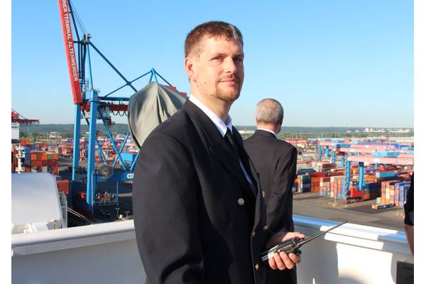 Tobias Kammann is the first seafarer in his family. (Photo: Hapag-Lloyd)