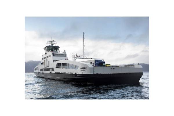 The world`s first all-electric ferry MF Ampere has now sailed for 10 years on clean energy, saving one million litres of diesel and 5,700 tons of CO2 every year.
Image Courtesy Corvus Energy