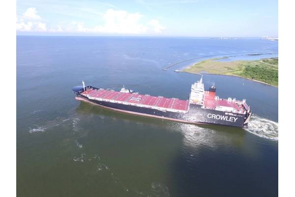 El Coquí is one of the world’s first ConRo ships powered by LNG (Photo: Crowley)