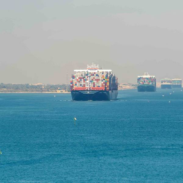CMA CGM Vessels Navigate the Suez Canal, Hinting at Easing Tensions