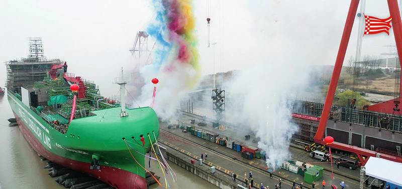 First LNG Bunker Ship Launched in China for Fratelli Cosulich Group