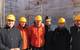Doulis (far left) and Sven Lindblad (third from left) at the keel laying ceremony. Photos: Lindblad Expeditions